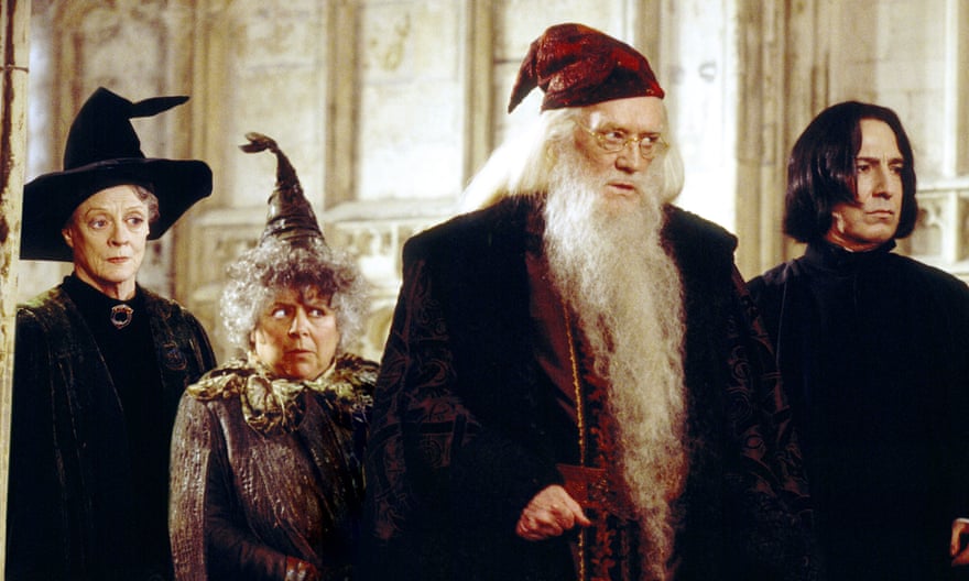 With Maggie Smith, Miriam Margolyes and Richard Harris in Harry Potter and the Chamber of Secrets.