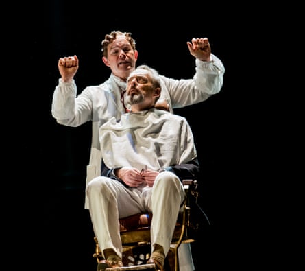 Gerald Finley (Hotel Barber) and Mark Padmore (Aschenbach) in Death In Venice.