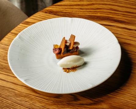 Kintsu’s local cherry dessert ‘doesn’t look much on the plate, but it is utterly fabulous’.