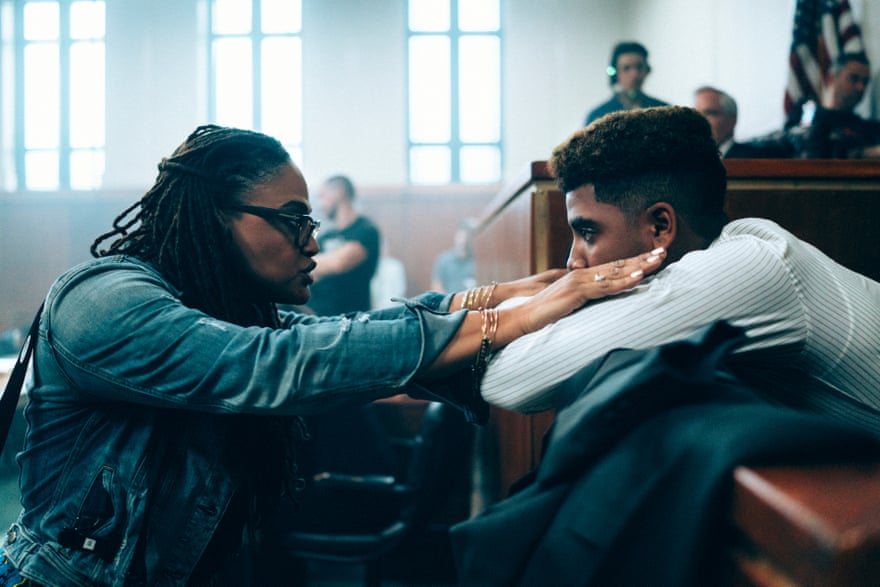 Ava DuVernay on the set of When They See Us