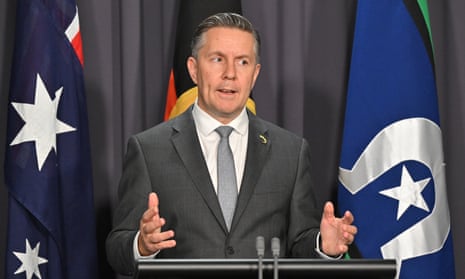 Minister for Health Mark Butler at a press conference at Parliament House, in Canberra, Thursday, March 21, 2024.