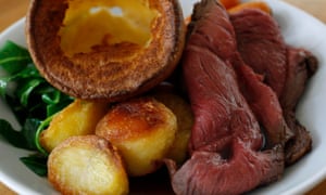 British Sunday roast meal