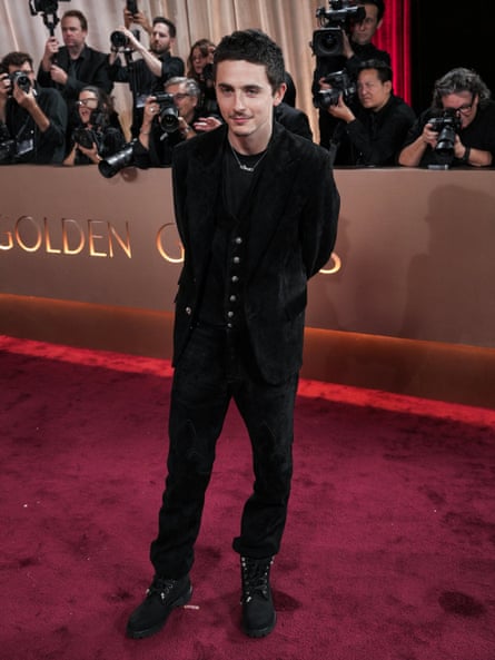 Timothée Chalamet on the red carpet.