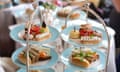 Afternoon tea is served at the Kensington Hotel in London.