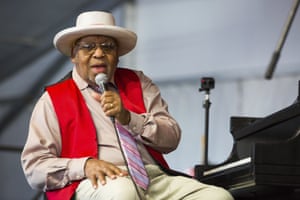 Ellis Marsalis during the New Orleans Jazz &amp; Heritage Festival in New Orleans on 18 April. He died earlier this month after contracting Covid-19, aged 85.