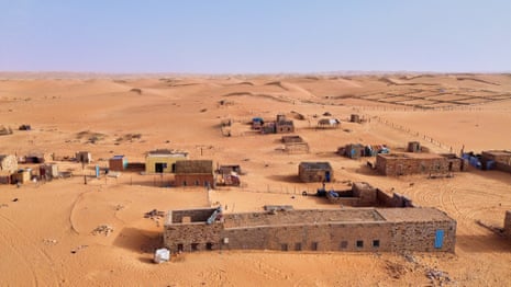 Buildings in Chinguetti slightly sinking into the sand.