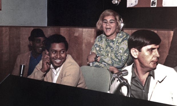 Rick Hall, right, in the studio with Etta James at Muscle Shoals, Alabama, 1967. 