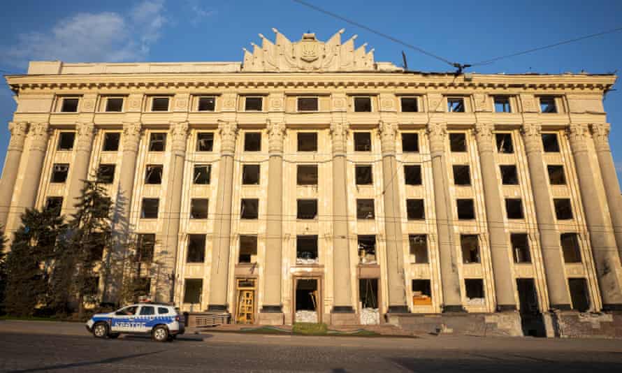 The Kharkiv regional state administration building in the city centre.