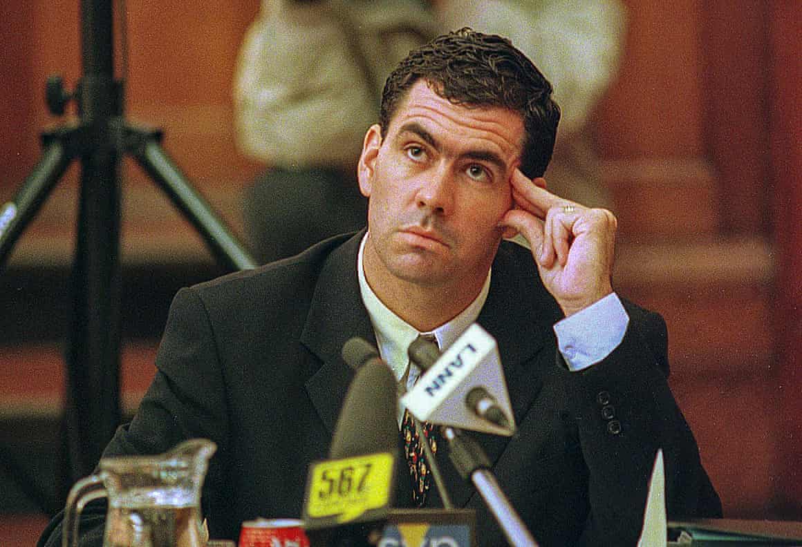 Hansie Cronje during his cross-examination at the King Commission