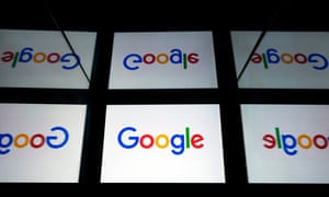 FILES-FRANCE-US-INTERNET-GOOGLE-PRESS-MEDIA(FILES) This file picture shows the US multinational technology and Internet-related services company Google logo displayed on a tablet in Paris on February 18, 2019. - Press publishers will counter-attack after Google’s unilateral decision, which refuses to pay them when the “neighbouring right” (droit voisin), a new mechanism supposed to promote better sharing of digital revenues, comes into force in France on October 24, 2019. (Photo by Lionel BONAVENTURE / AFP) (Photo by LIONEL BONAVENTURE/AFP via Getty Images)