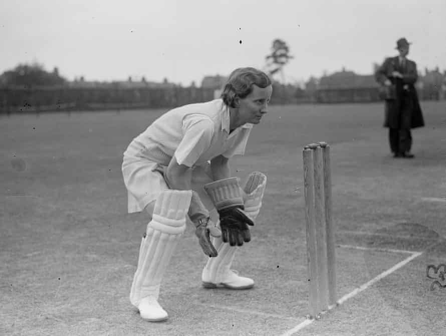 England’s Grace Morgan during a training session ahead of the tour of Australia in 1948.