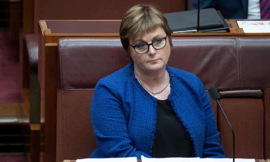Defence minister Linda Reynolds during question time in the Senate