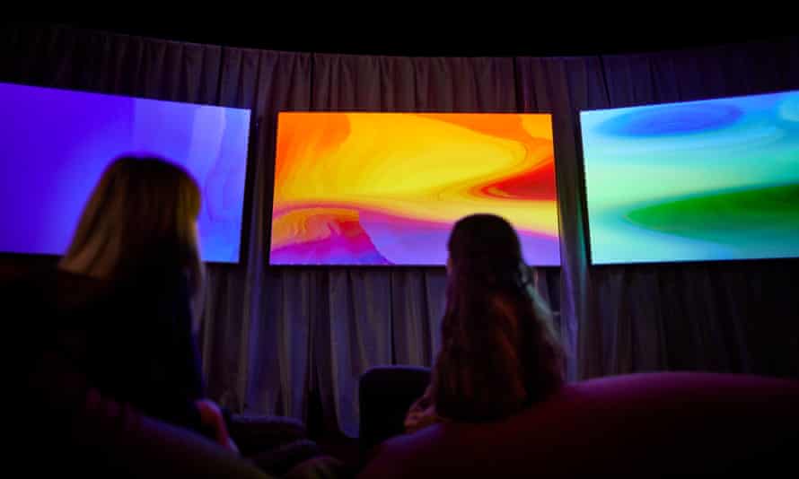 ‘I see a great cloud of warm purple expand in front of me, a magenta mist blooming in the void’