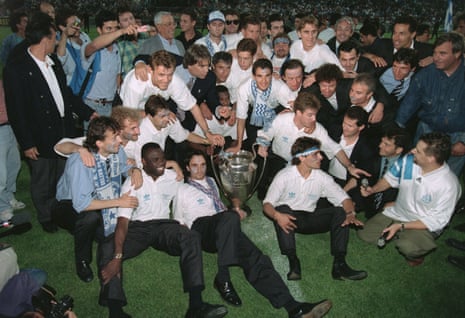 Marseille with the Big Cup in 1993.