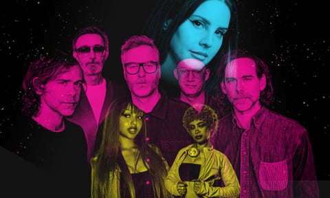 Giant leaps … (from top) Lana Del Rey, the National, PinkPantheress and Ice Spice.