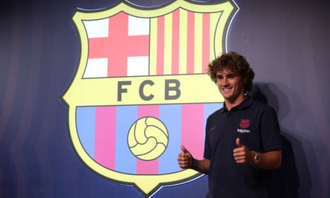 Antoine Griezmann is unveiled as a Barcelona player after the La Liga champions paid his €120m release clause.