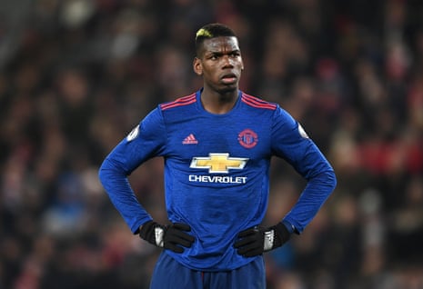 A frustrated Paul Pogba.