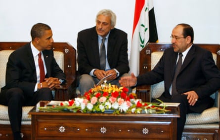 Nour al-Maliki with Barack Obama