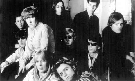 Andy Warhol, centre, with The Velvet Underground