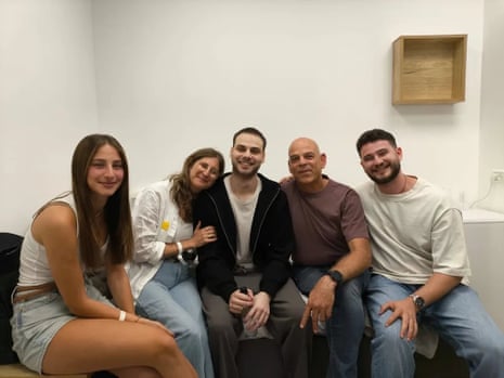 Alon Ohel reunited with his family.