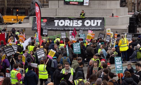 People’s Assembly anti-austerity demonstration in London, 12 January 2019.