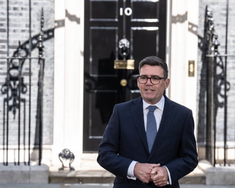 Burnham promises 'circuit breaker' moment for UK as he becomes PM | Labour | The Guardian