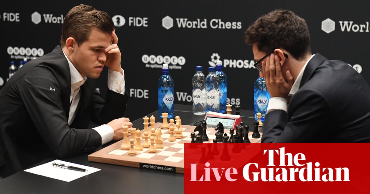 magnus carlsen and fabiano caruana play to bloodless draw in game 4 as it happened sport the guardian magnus carlsen and fabiano caruana play to bloodless draw in game 4 as it happened sport the guardian