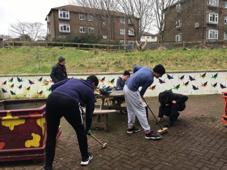 People working in Whitehawk’s community garden