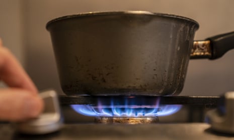 saucepan on a gas hob