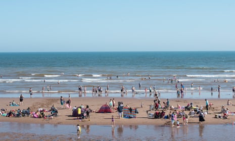 Dawlish Warren, a blue flag beach in south Devon, England. The money spent on avoiding pollution is thought to have contributed to a significant rise in people choosing to holiday at British beaches in 2016. 