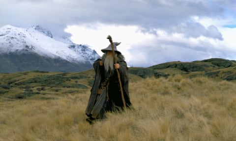 ‘Was it left at Helm’s Deep, or straight on?’ … Ian McKellan as Gandalf in The Fellowship of the Ring