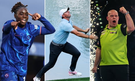 Chelsea’s Sandy Baltimore, Rory McIlroy, Michael van Gerwen