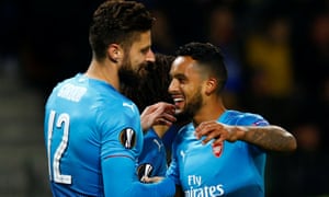 Olivier Giroud and Theo Walcott