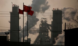 A steel factory in Wu’an, Hebei province, China.