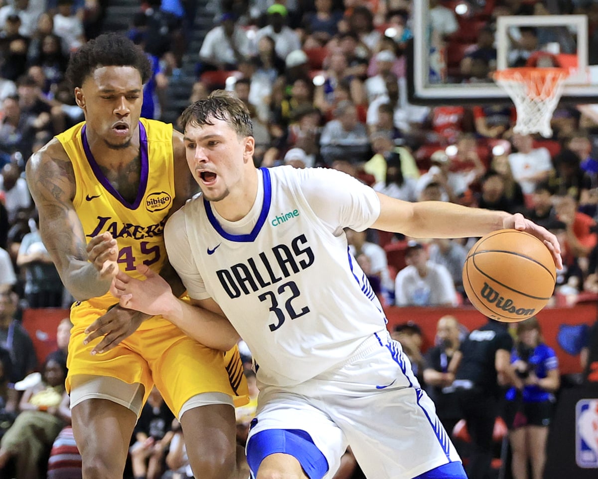 Cooper Flagg scores 10 in Summer League debut as Mavs edge Lakers | NBA | The Guardian