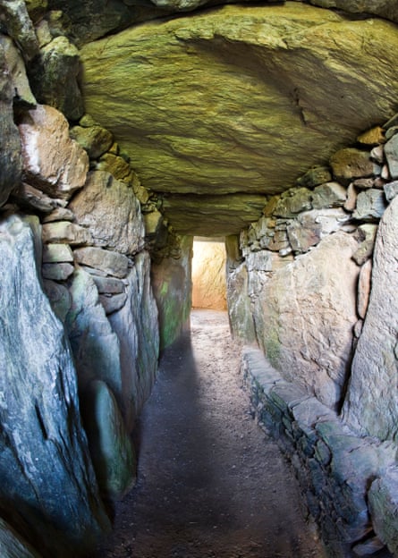The passageway and chambers of Bryn Celli Ddu.
