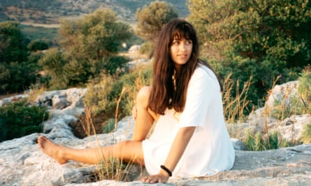 Polly Samson on Kastellorizo, Greece, in 1993.