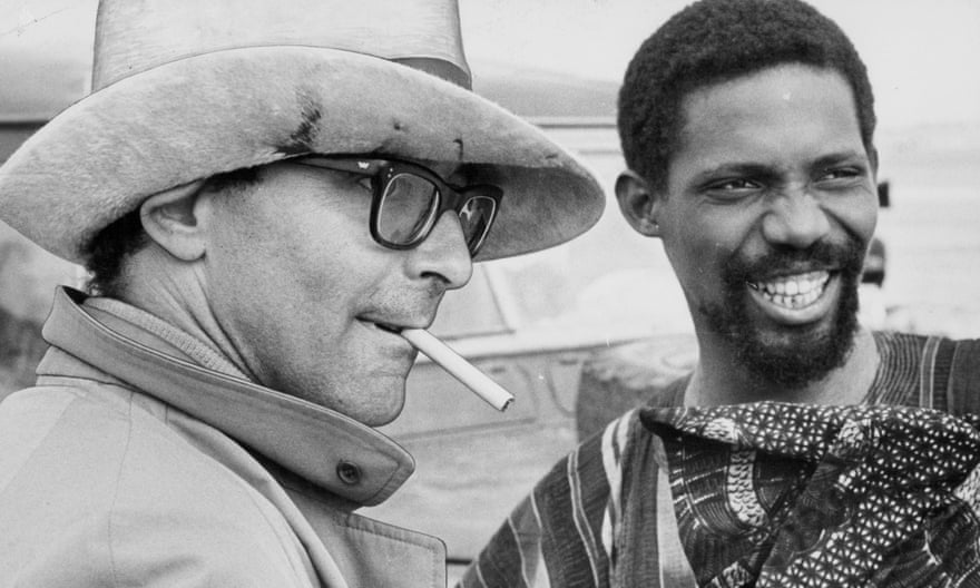 Goddard with Frankie Dymon on the set of the film Sympathy for the Devil, 1967.