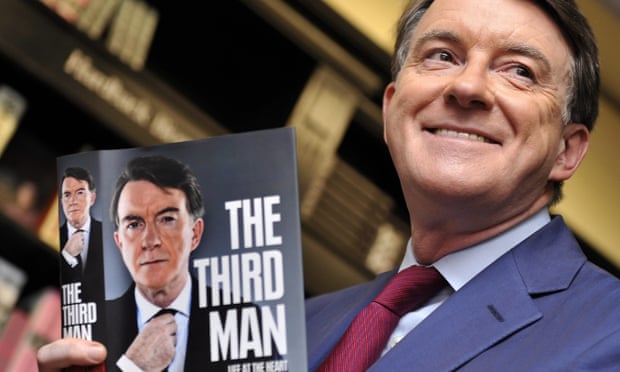 Peter Mandelson at the launch of his book, The Third Man