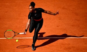 âA warriorâ ⦠Serena Williams at the French Open.