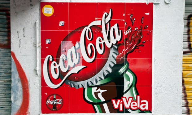 A Coca-Cola sign in Mexico City.