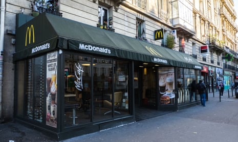 General view of a McDonald’s restaurant, in the 14th quarter of Paris