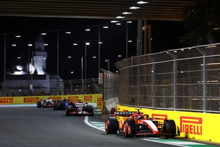 Oliver Bearman on track during the Saudi Arabian Grand Prix.