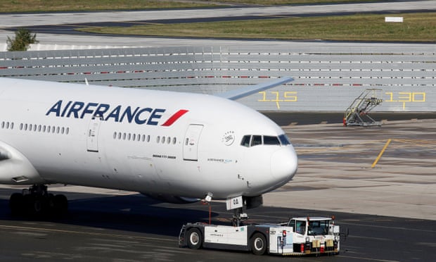 An Air France Boeing on the tarmac