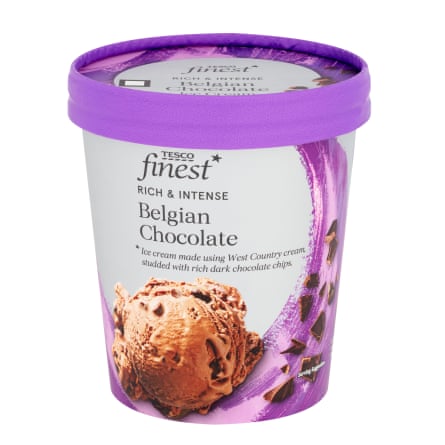 Tesco Finest Belgian Chocolate ice-cream 480ml