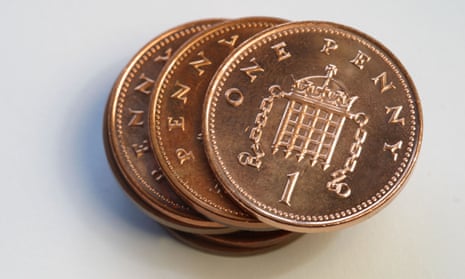The UK’s Royal Mint last year struck no new 1p coins, for the first time since 1972.