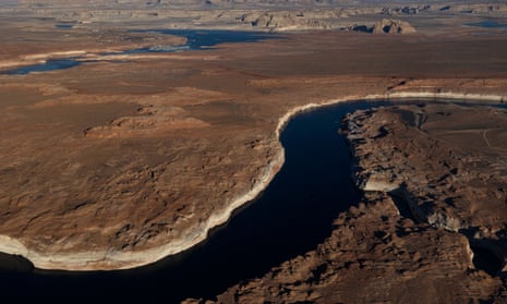 Aerial view of Lake Powell