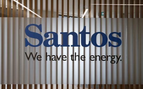 Students and conservationists protesting outside the Santos Petroleum Engineering building
