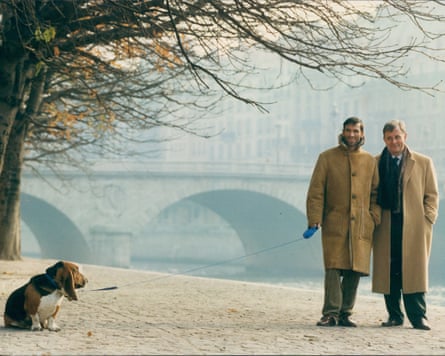 Edmund White in Paris with his former partner Hubert Sorin.