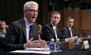 Representatives of Facebook, Twitter and Google testify before lawmakers in October.